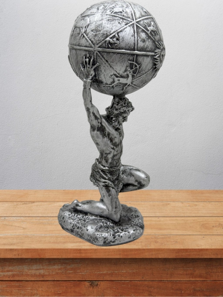 Atlas Biblo 21 Cm Heykel Dekor Hediyelik Eşya