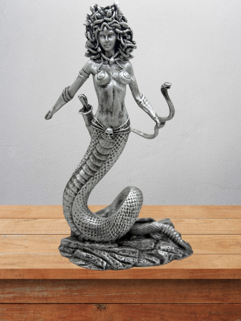 Medusa Biblo 22 Cm  Heykel Dekor Hediyelik Eşya